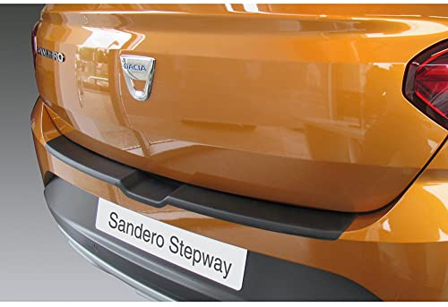 RGM ABS Heckstoßstangenschutz kompatibel mit Dacia Sandero & Sandero Stepway III 2021- Schwarz, Mattschwarz | kompatibel mit Dacia Sandero & Sandero Stepway III 2021- Schwarz