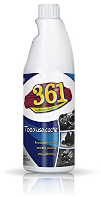 Sisbrill 361 Todo Uso Coche - Limpiador de Asientos, Tapicería, Salpicadero, Cuero, Mosquitos - Interior y Exterior del Coche - 750 ml - Recambio