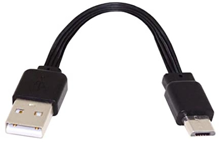 ChenYang Câble de données CY USB 2.0 type A vers micro USB, câble FPC plat et fin, pour disque dur FPV et téléphone, 13 cm
