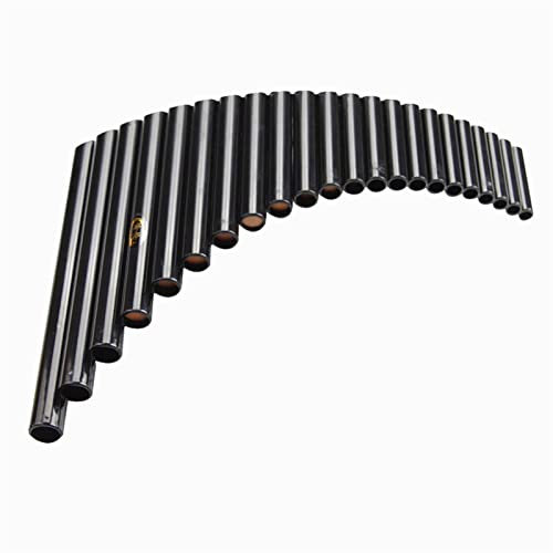 TSTS Panflöte Instrument Panflute 22 Rohre. Abs Panpipe G Schlüssel Rechts/Linke Hand Schwarz Farbmusikinstrumente Abstimmbar (Color : Black Right Hand)