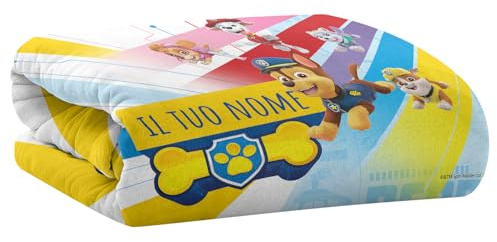 PICANOVA – PAW Patrol Pups Decke mit Name 150x100cm – Personalisierte Kuscheldecke für Kinder – Premiumqualität Fleecedecke 510g/qm – Unschlagbar Weich Und Gemütlich Schmusedecke