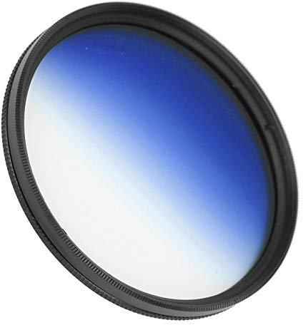 67mm Graduated Color Filters 3 Kinds Gradual Colour Lens Filter Accessory for Camera Lenses Nanometer Coatings Ultra Slim (Gradient Blue)