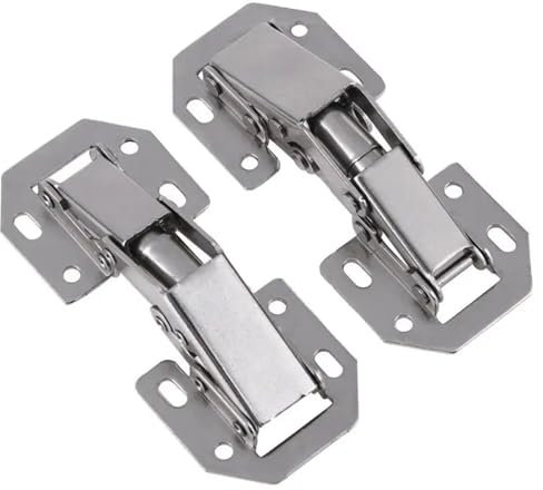 Schrankscharniere 10 teile/satz 3 in Brücke Geformt Feder Frosch Schranktür Scharnier Möbelbeschläge Schrank Unterstützung Hardware Schranktür Scharnier (Color : 10pcs 3inch)