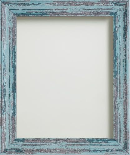 Frame Company Lynton Rustic Blue 10x8 Photo Frame, Perspex