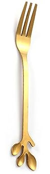 2 in 1 Watermelon Slicer Fork Stainless Steel Multi-Function Melon Fruit Divider Cutter Knife Vegetable Kitchen Tools (Color : Gold Fork)