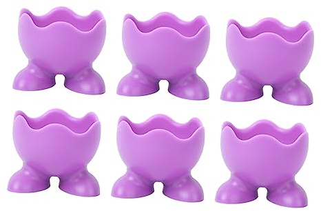Amosfun Cocedor De Huevos Hueveras De Silicona Prácticos Recipientes para Servir Huevos Cocidos