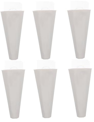Ciieeo Wandmontiertes Blumentopf-Set Mit 6 Stilvollen Und Einzigartigen Blumenhaltern Einfach Zu Verwenden Für Die Dekoration Im