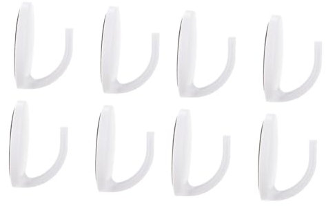 OKUMEYR 8 Stk magnetischer Haken schrankhaken magnethaken Aufhänger mit Magnet Magnetische Aufhänger magnetischer Schlüsselhalter weiße Haken Hutaufhänger magnetische Haken Küchenhaken Abs