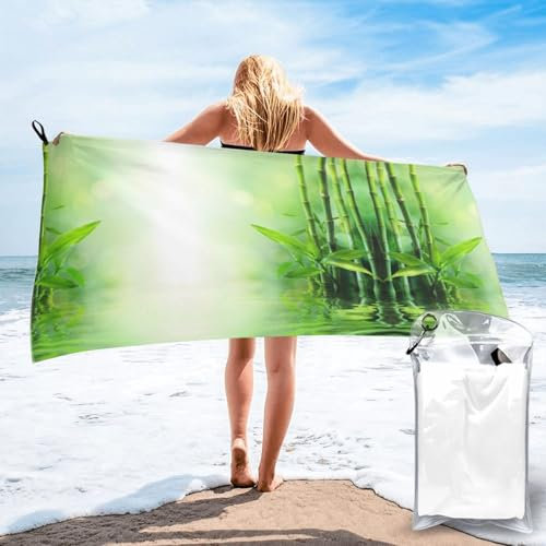 GZHYHAKAN Bamboo Print Quick Dry Towel For Sports, Travel, And Adventure – Compact, Lightweight, And Highly Absorbent