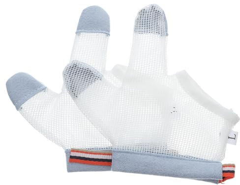 Holibanna Anti Kauen Handschuhe Halbfingerhandschuhe Aus Nylon Mit Flexiblem Fingerdesign Größe s Unisex Babyschutz Für Outdoor Und Alltag
