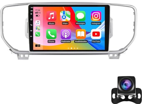 Auto Radio Per K-IA Sportage 4 KX5 2016-2018 Stereo, Stereo Android Da 9 Pollici Con Monitoraggio Gps, Accesso A Internet Wifi, Touchscreen Wireless Carplay Android Auto Ips, Bt/usb/fm/am(Color:M300S)