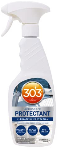 303 (30340) Marine Aerospace Protectant 473ml - Spray protettivo UV per barca, vinile, gomma e plastica, finitura opaca + guanti in nitrile Fiwiko