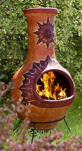 Großer original mexikanischer Aztekenofen Terrassenofen aus Terrakotta - Handgefertigt in Mexiko
