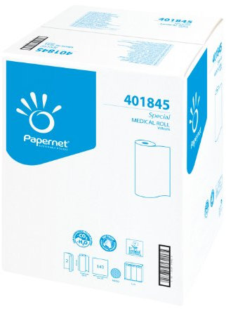 Papernet Special Medical Ärzterollen 2-lg., weiß, Breite: 49cm x 50m, 9 Rollen à 143 Abrisse