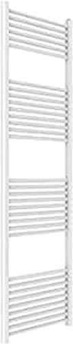 ERCOS Scaldasalviette Termoarredo Bagno Dimensioni 550x1800 MM Radiatore Colore Bianco , Attacchi da 1/2 Fornito Con Kit Montaggio