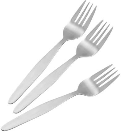 Nirosta Arlberg Menu Fork, Stainless Steel, Silver, 19 cm, 3-Piece