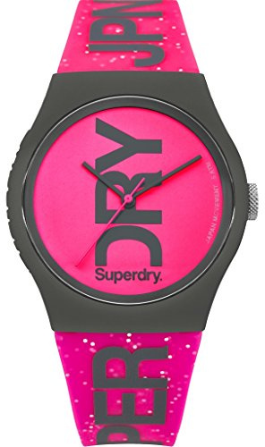 Superdry DamenArmbanduhr Analog Quarz Silikon SYL189PP