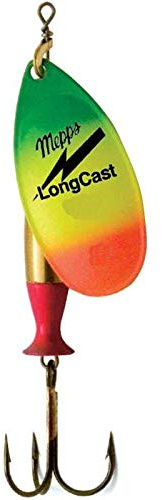 Mepps Aglia longcast negra plata oro tigre tallas 2, 3, 4, 5, Peso 8 g, 12 g, 17 g, 24 g