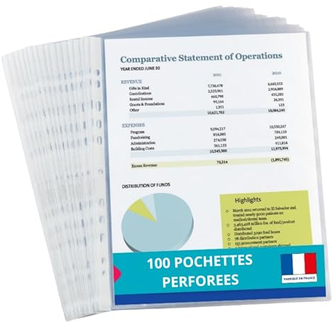 Elba 100206895 Prospekthüllen, gelocht, A4-Format, aus Polypropylen, farblich sortiert, 20 Stück Beutel mit 100 Stück. A4 farblos