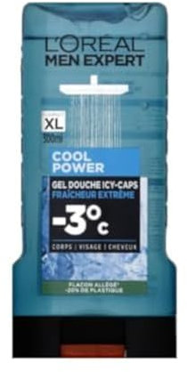 L'Oréal Gel doccia da uomo Men Expert Cool Power freschezza estrema, 300 ml