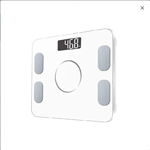 balance cuisine balance pese personne connectée bluetooth balance haute précision de cuisine balance connectée graisse corporelle balance connectée-blanc