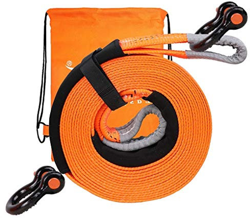 PKW PLUS Auto Tow Gürtel, 5m / 8t Tow Strap, mit 2 Sicherheitshaken, Heavy Duty Abschleppseil 4x4, for Automobile/Agrar Fahrzeug/SUV