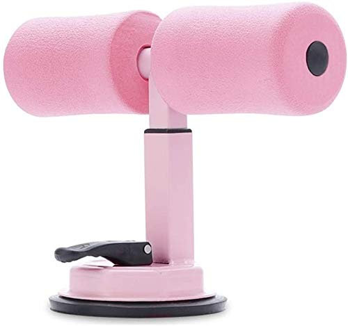HUOQILIN Muskeltraining Sit Up Bars Stand Abdominal Core Fitnessgeräte Kraft Home Gym Selbstabsaugung Situp Assist Bar Stand,Pink