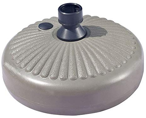 Black Plastic Round Parasol Umbrella Base 30kg Umbrella Sunshade Holder Stand Water Sand Fillable Suitable for 35-38mm Umbrella Rod