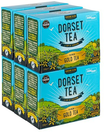 Dorset Tea Sunshine Blend 480 Tea Bags (6 Boxes of 80 Tea Bags)