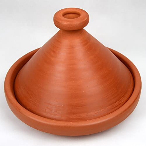 Tajine marocain original, pour 4 à 5 personnes, Ø 30 cm, fait à la main, sans substances nocives, tajin naturel