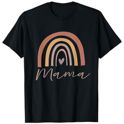 Regenbogen Mama Mama Mama Baby Beste Mama Muttertag T-Shirt