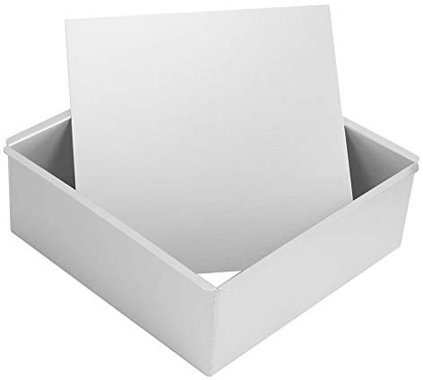 ZPSHYD 8 Zoll Kuchenform mit Quadratischem Boden，Eloxierte Backform für Kuchen und Handwerklich Hergestellte Brote mit Mühelos Abnehmbarem Boden