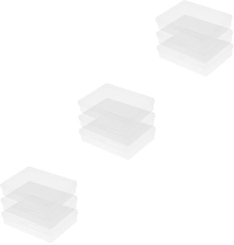 SAFIGLE 9stücke Spielkarten Aufbewahrungsboxen Transparente Kunststoffkartenhalter Platzsparend Und Tragbar Für Karten Münzen Und Zubehör Mit Deckel Für Sichere Lagerung