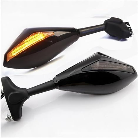 Ohocean Für Y&amaha Fz1 YZF R1 YZF R6 Motorrad Rückspiegel Blinker Lichter Rückspiegel Motorradspiegel Motorrad Spiegel
