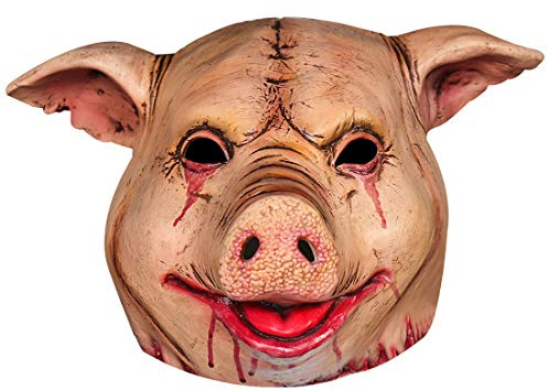 Yearsahrk Horror Schweine Maske Halloween Saw Pig Maske Latex Tier Maske Karneval Halloween Kostüm Requisiten