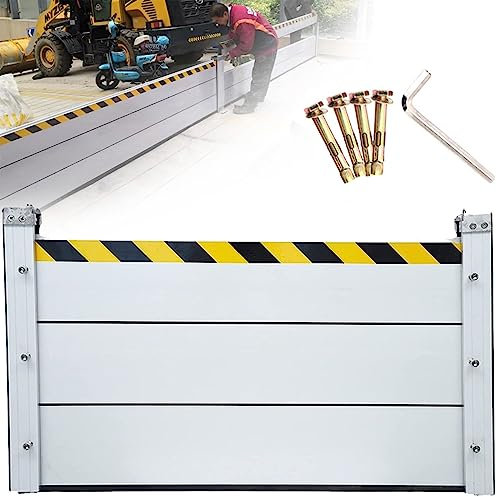 FGDIUCVN Hochwasserschutz für Kellerfenster, Hochwasserschutz, Aluminiumlegierungsmaterial, gut wasserdicht, geeignet für Garageneinfahrt, Tür, Straße usw., 100 x 60 cm