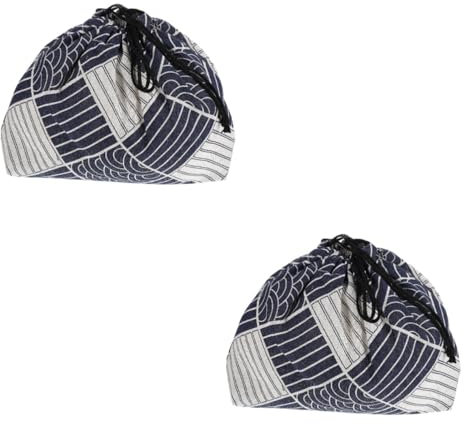 Cabilock 2St Box-Tasche Lunchpaket Lebensmittelbeutel mit Kordelzug Lunchpaket mit Kordelzug aufbewahrungssack storage pockets handtadche Lunchpaket Frauen Lunchpakete mit Kordelzug Stoff