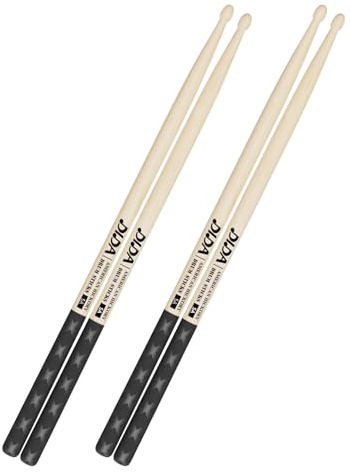 Drumsticks, American Hickory Drumsticks, Drumsticks für Drum, rutschfester Griff, Percussion Drumsticks für Profi, Live-Performance & Drumkit Practice Zubehör (2 Paar, 5A)