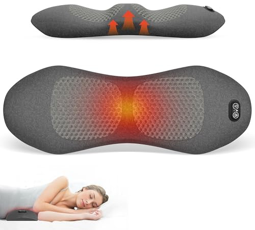 Trippel fusion ryggmassage med värmevibration och stretch | ryggmassage för smärtlindring djup vävnad, korsryggstöd, present till kvinnor och män