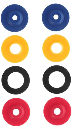 Abaodam Kit De 8 Limiteurs De Débit en Silicone pour Bain, Rondelles D’étanchéité Assorties, De Débit D’Eau, Accessoires Polyvalents pour Pommeaux Et Tuyaux, Étanchéité, Économie D’Eau