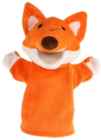 FRCOLOR Plüsch Fingerpuppe Fuchs mit Beweglichem Interaktives Kinderspielzeug Tierhandpuppe aus Farbigem Plüsch für Kreative Rollenspiele und Eltern Junge Mädchen Kommunikation