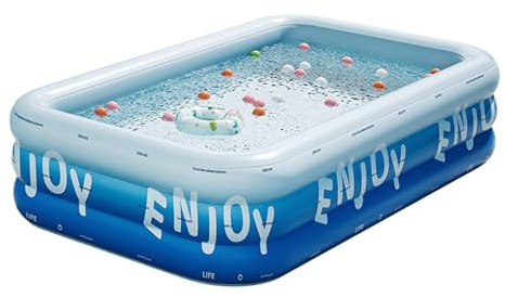 Pissin Pool Family Rektangulär Pool Pool - Utomhus Pool En För Säker Struktur Av Hållbara Material Tillåter Hela Familjen