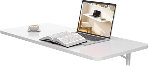 Neoaider Wall Mounted Folding Desk 35.4” x 15.7”, White