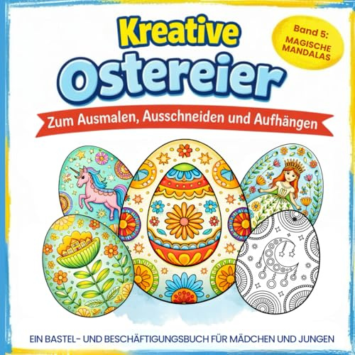 Kreative Ostereier – Malbuch Ostern für Kinder: Band 5: Magische Mandalas | Ausmalbuch & Bastelbuch – ideales Geschenk zur Beschäftigung in der Osterzeit für Mädchen und Jungen