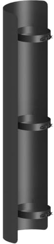 Feuercampus Ofenrohr Strahlungsschutz Ø 120 mm, 100 cm, schwarz, hitzebeständig, für Kaminöfen, hohe Sicherheit, reduzierte Wärmeabstrahlung, modernes Design.