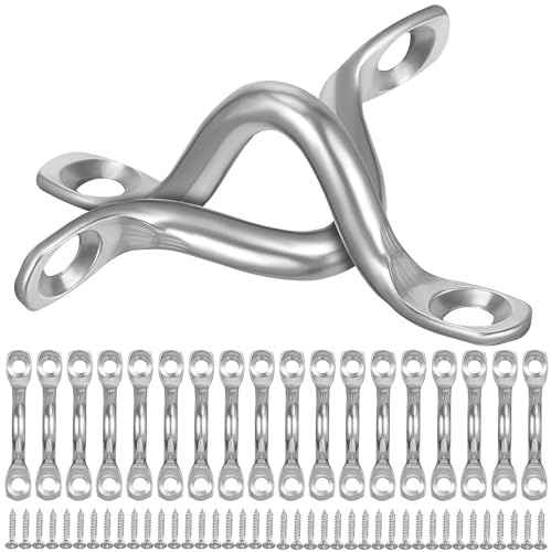 MAGICLULU 20 Pcs Stainless Steel Kayak Handles Hooks Handles with Screws 304 Stainless Steel Sturdy Corrosion-Resistant Securing Items Heavy Load Bearing for Boats and Shade Sails