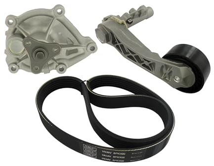 SKF Wasserpumpe und Keilrippenriemensatz mit Dichtungen VKMC 33410 Höhe 190 mm Länge 275 mm Breite 250 mm - OE-Qualität | Kompatibel mit: CITROËN BERLINGO Kasten/Großraumlimousine, BERLINGO MULTISPACE, C3 II, C3 PICASSO, C4 Coupe