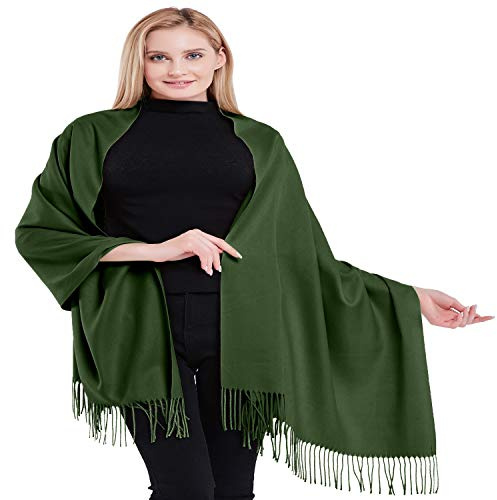 CJ Apparel Damen Einheitliches Farbentwurf in Kaschmir Pashmina-Schal (1er Pack)