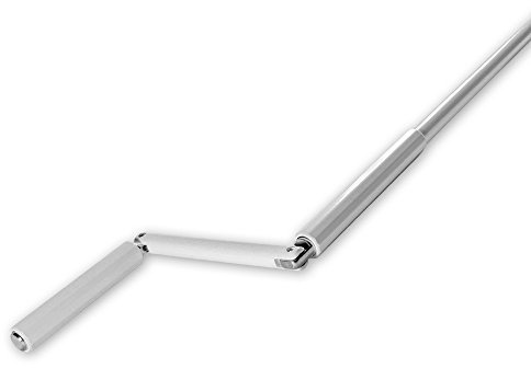 Rolladen Kurbelstange, ohne Gelenklager, Länge: 1,5 m, Farbe: weiß, inkl. Wandhalter, Material Kurbelstange: Aluminium, kunststoffbeschichtet, von EVEROXX®