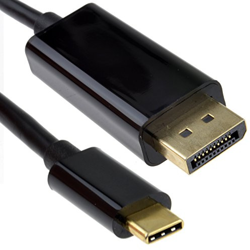 kenable USB C to DisplayPort Cable 4K 60Hz UHD Adapter Lead USB 3.1 Type C Male to DP Male Black 1m